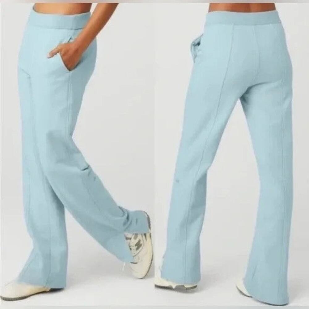 Alo Yoga High-Waist Offline Straight Leg Sweatpant Chalk Blue - XS - Picture 2 of 2